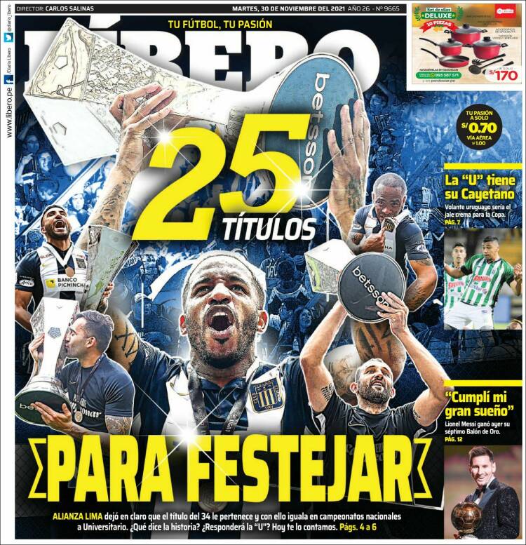 Portada de Líbero (Per&uacute;)