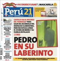 Portada de Perú 21 (Perú)