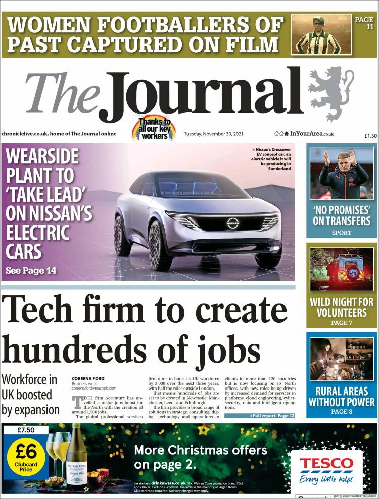 Portada de The Journal (Reino Unido)