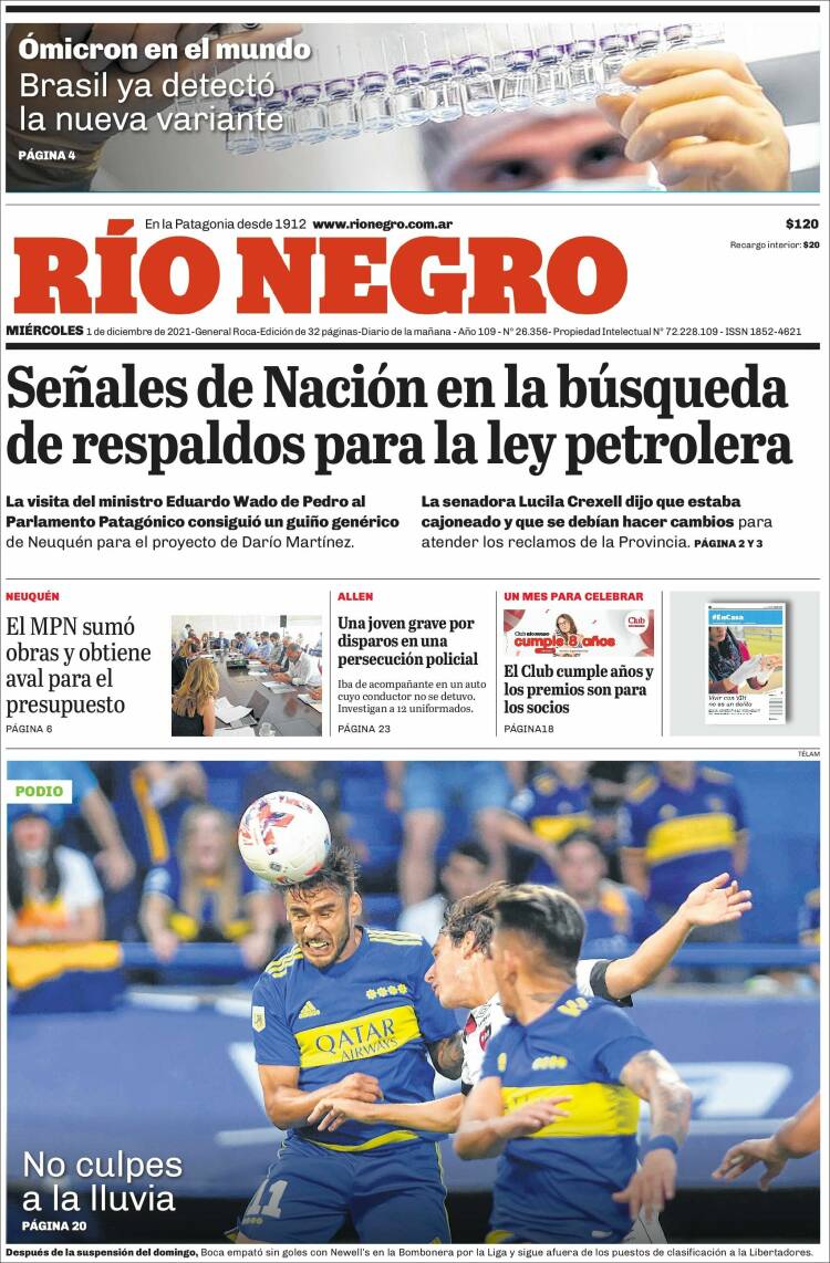 Portada de Rio Negro (Argentina)