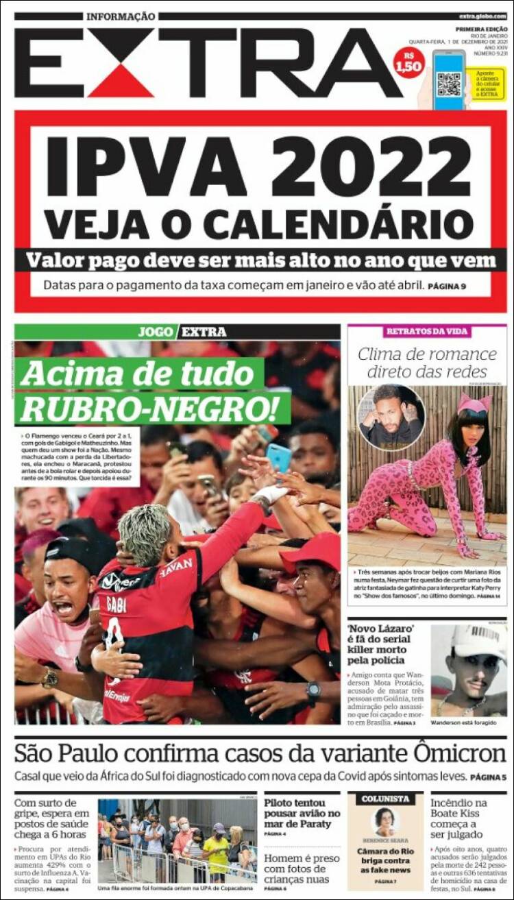 Portada de Extra (Brasil)