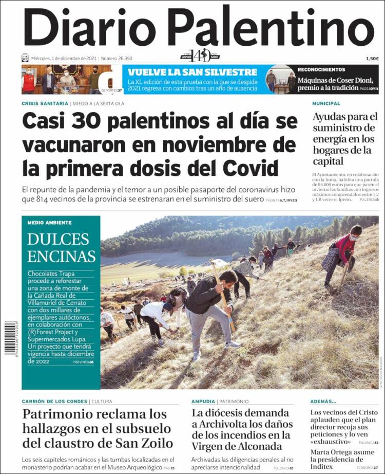 Portada de Diario Palentino (Espa&ntilde;a)