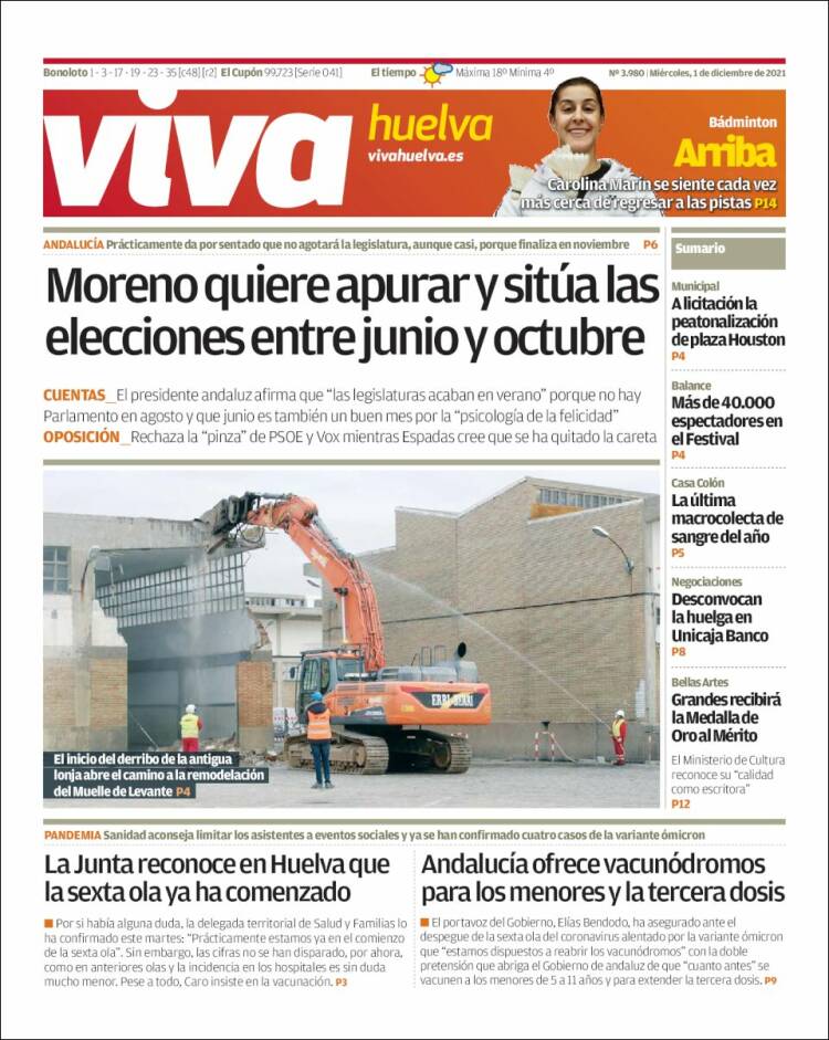 Portada de Viva Huelva (Espa&ntilde;a)
