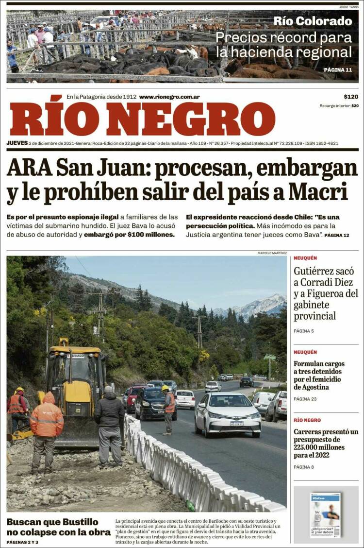 Portada de Rio Negro (Argentina)