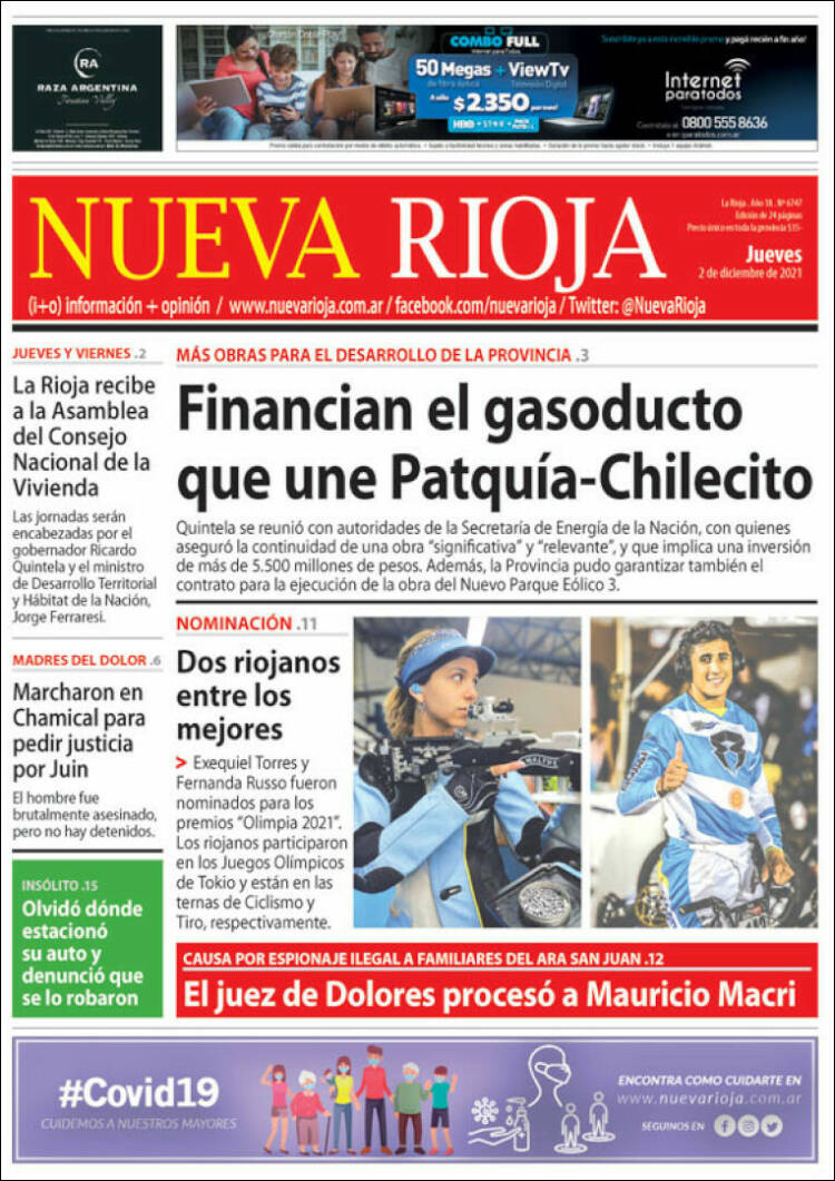 Portada de Nueva Rioja (Argentina)
