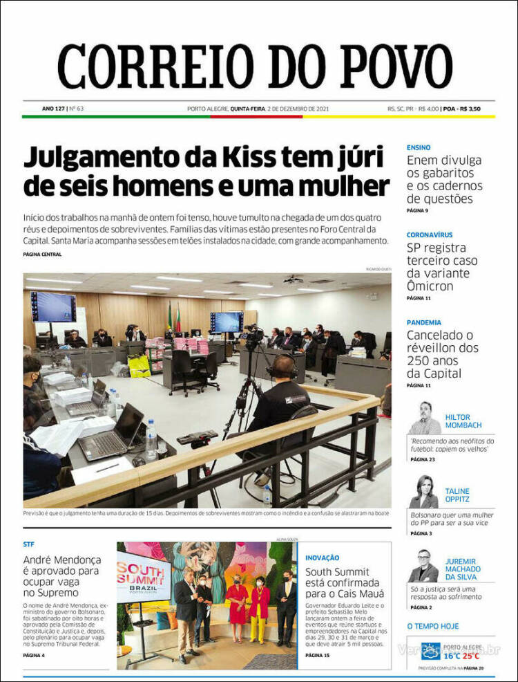 Portada de Correio Do Povo (Brasil)