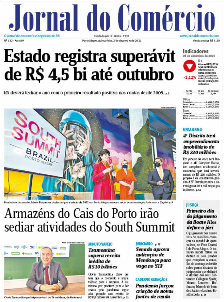 Portada de Jornal do Comércio (Brasil)