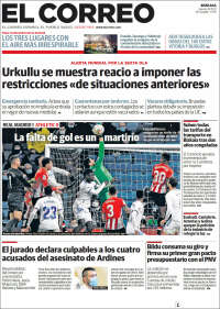 Portada de El Correo (España)