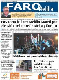 Portada de El Faro de Melilla (España)