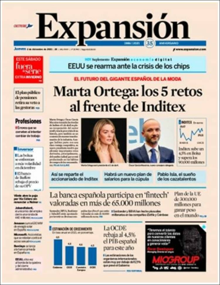 Portada de Expansión (Espa&ntilde;a)