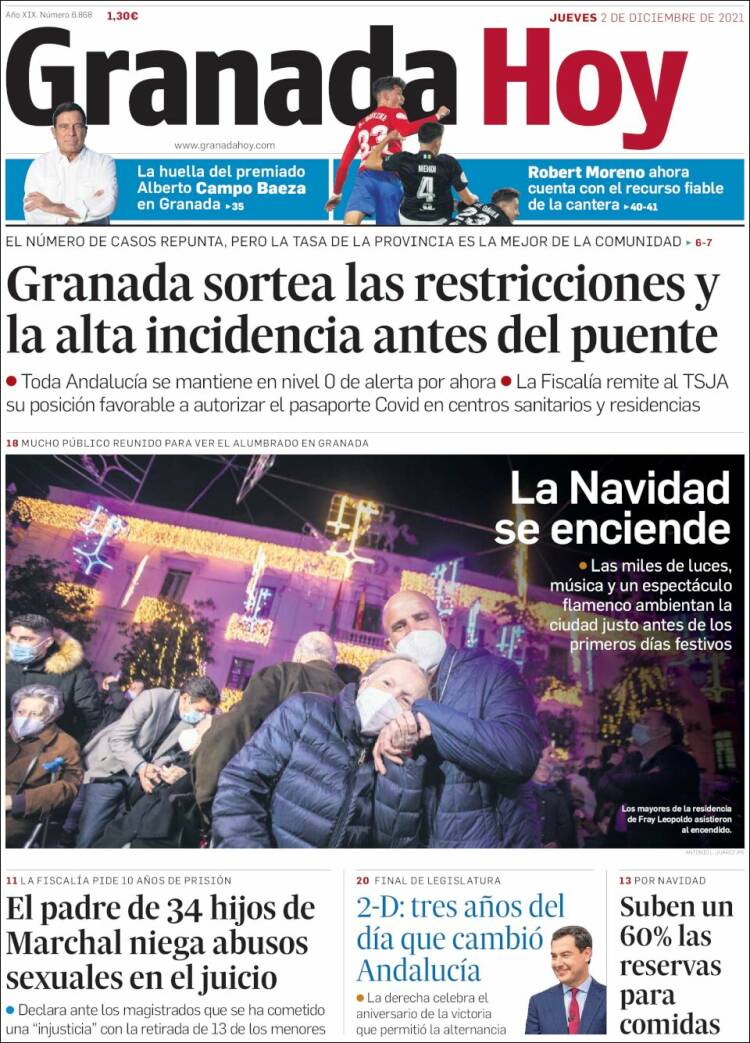 Portada de Granada Hoy (España)