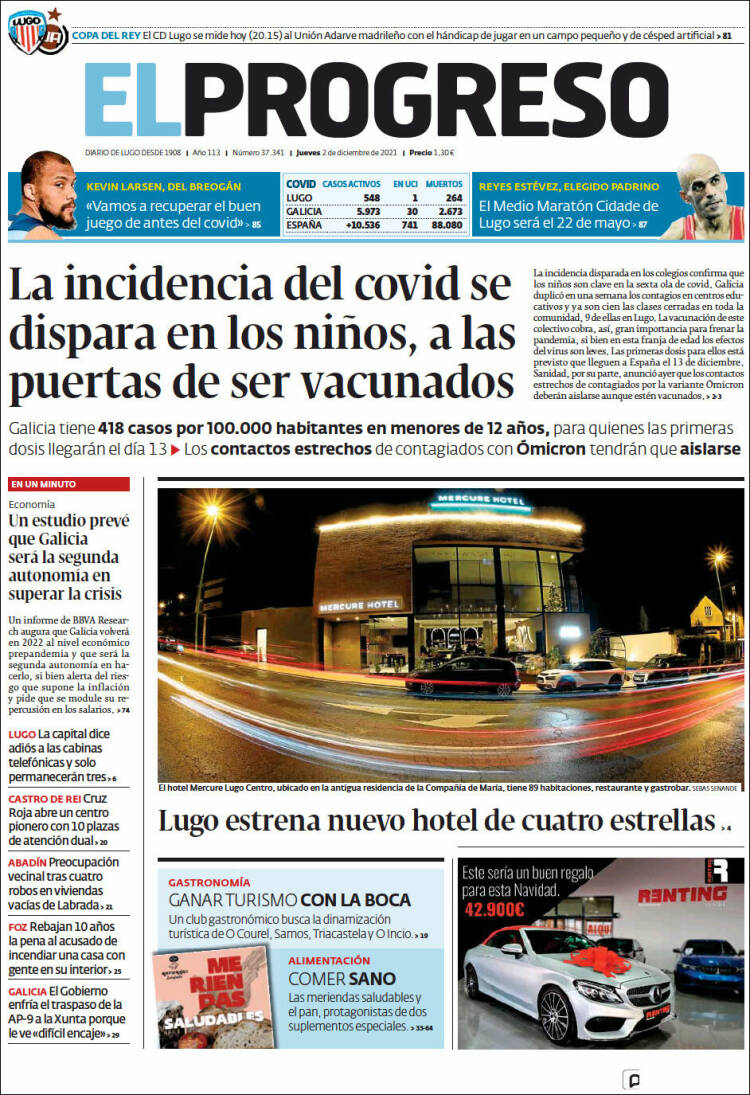 Portada de El Progreso (Spain)