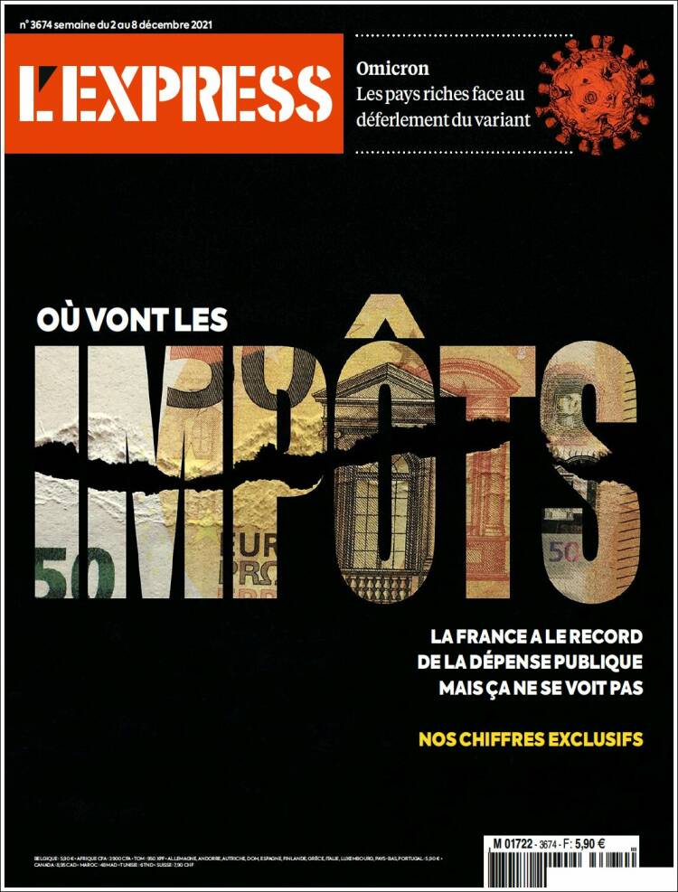 Portada de L'Express (France)