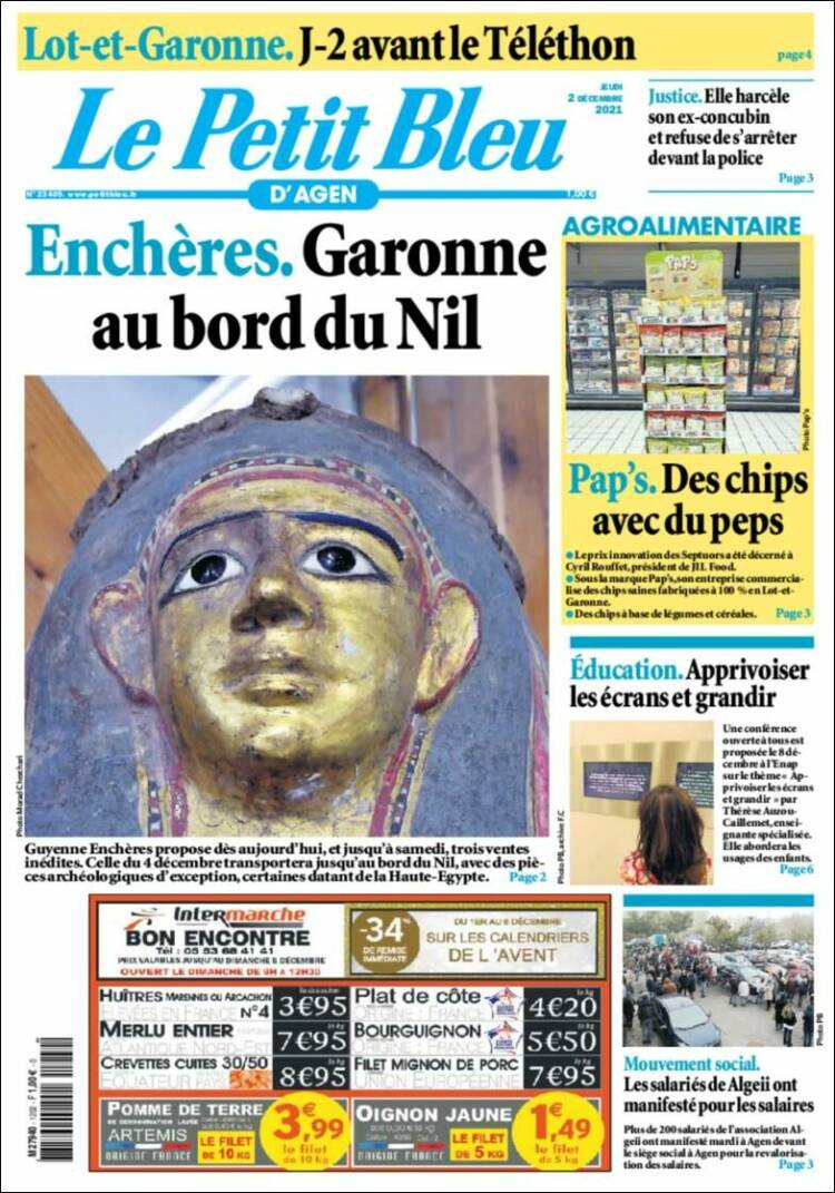 Portada de Le Petit Bleu (France)