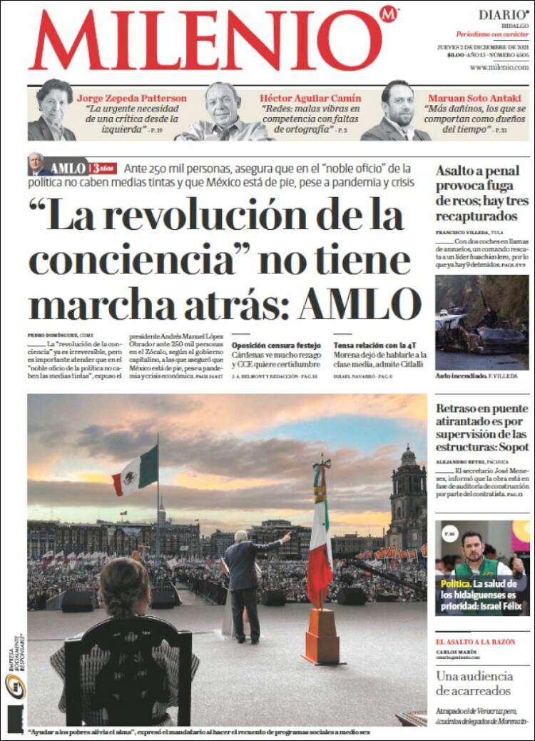 Portada de Milenio de Hidalgo (M&eacute;xico)