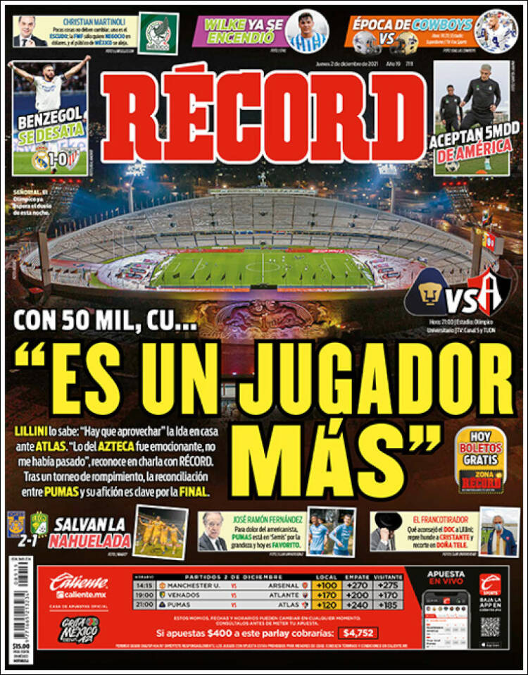 Portada de Record (M&eacute;xico)