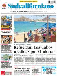 Portada de El Sudcaliforniano (M&eacute;xico)