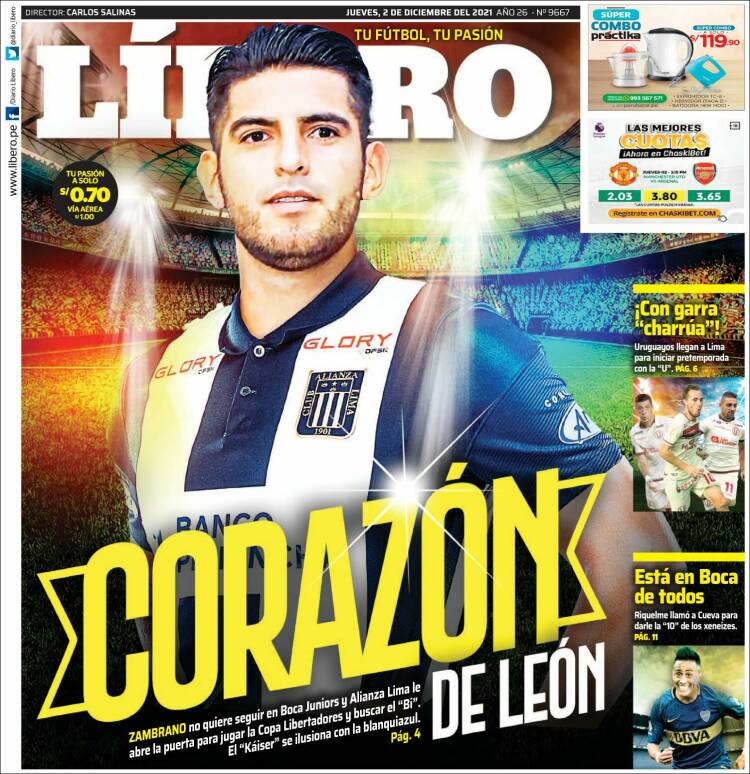 Portada de Líbero (Per&uacute;)
