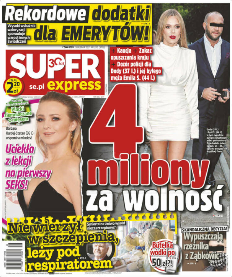 Portada de Super Express (Polonia)