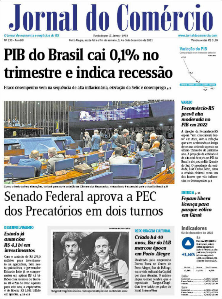 Portada de Jornal do Comércio (Brasil)
