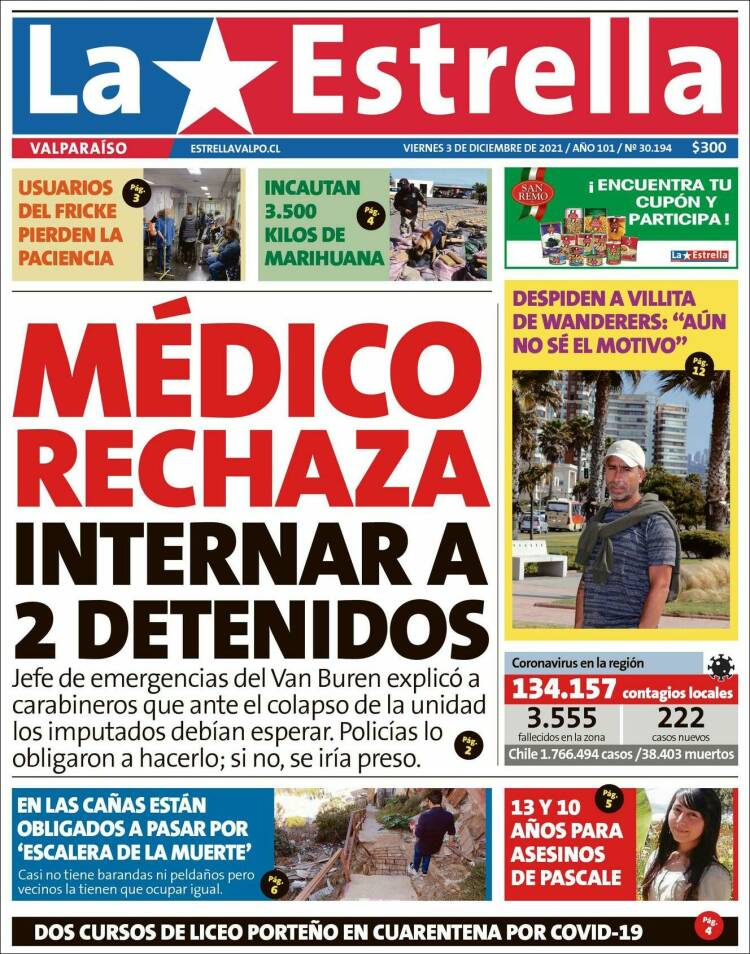 Portada de Estrella de Valparaiso (Chile)