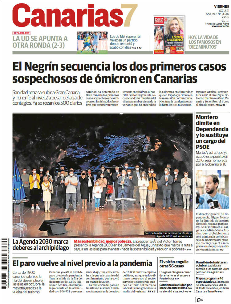 Portada de Canarias 7 (Espa&ntilde;a)