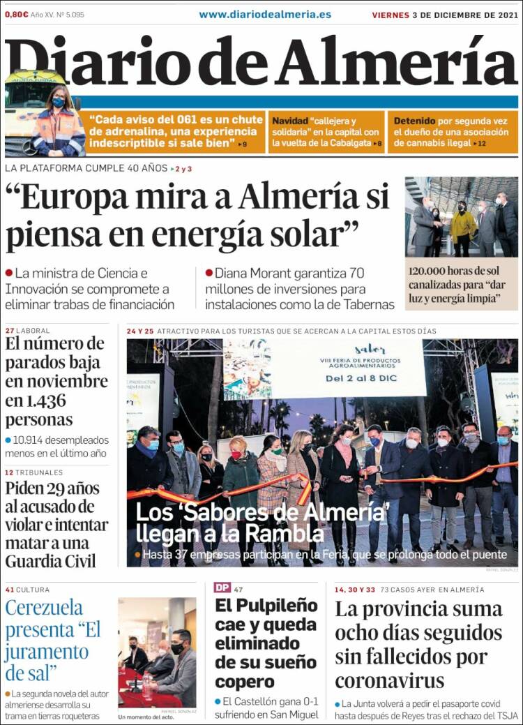 Portada de Diario de Almería (Espa&ntilde;a)