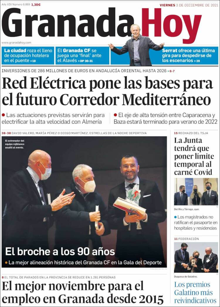 Portada de Granada Hoy (Espa&ntilde;a)