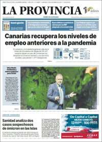 Portada de La Provincia (Espa&ntilde;a)