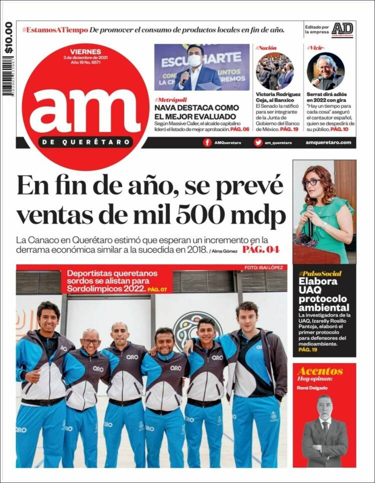 Portada de A.M. Querétaro (México)