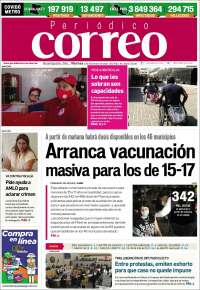 Portada de Correo - El diario del Estado de Guanajuato (Mexico)