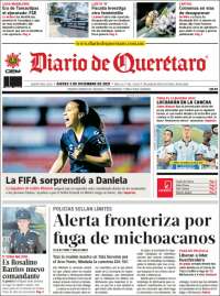 Portada de Diario de Querétaro (Mexico)