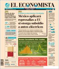 Portada de El Economista (Mexico)