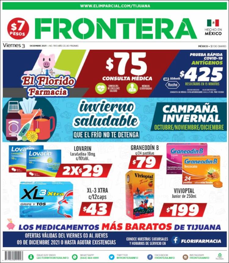 Portada de Frontera (México)