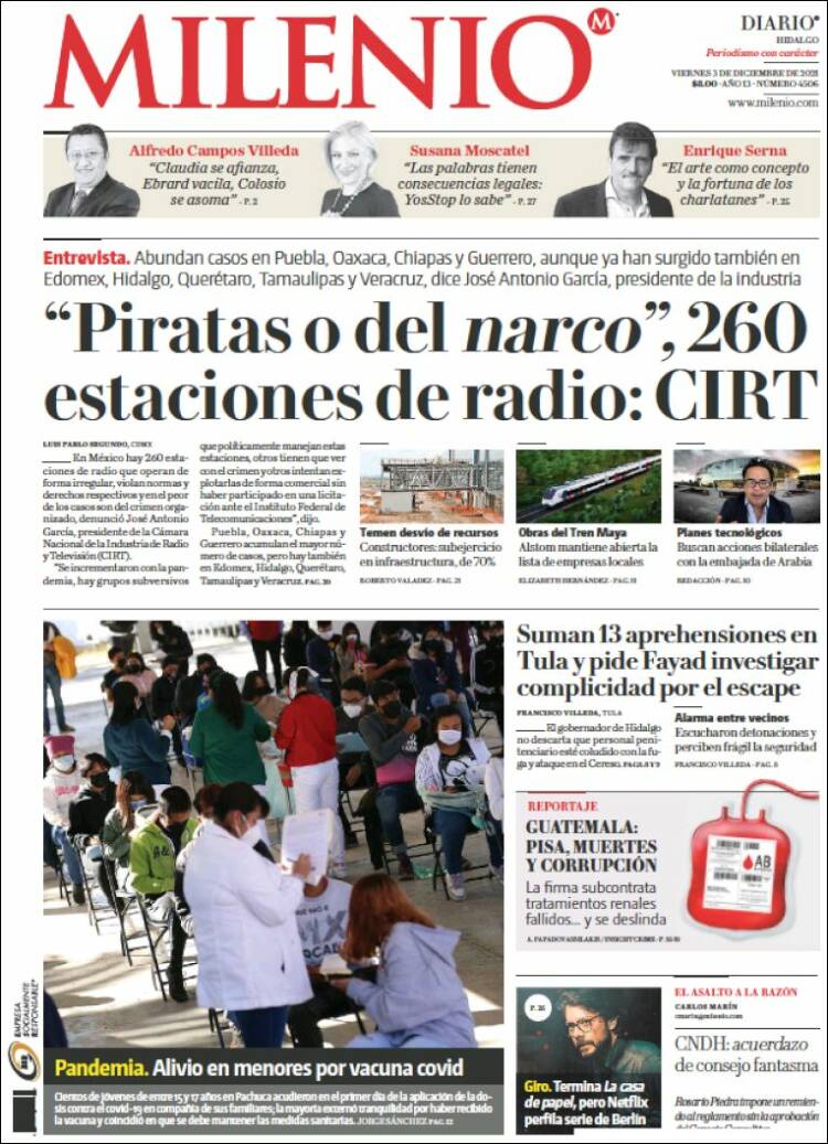 Portada de Milenio de Hidalgo (México)