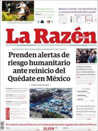 Portada de La Razón (Mexico)