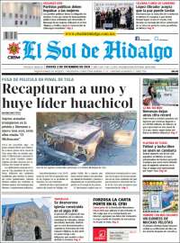 Portada de El Sol de Hidalgo (Mexico)