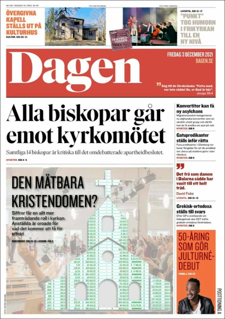 Portada de Dagen (Suecia)