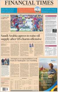Portada de Financial Times (Reino Unido)