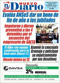 Portada de Nuevo Diario de Salta (Argentina)