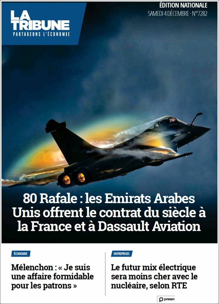 Portada de La Tribune (France)