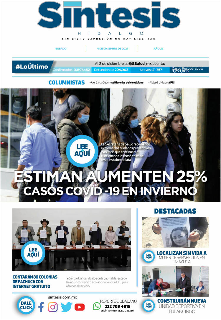 Portada de Sistesis - Hidalgo (Mexique)