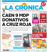 Portada de La Crónica de Baja California (México)
