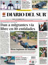 Portada de El Diario del Sur (M&eacute;xico)