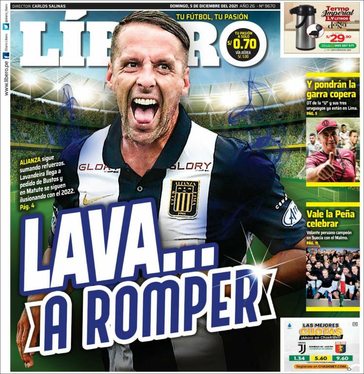 Portada de Líbero (Per&uacute;)