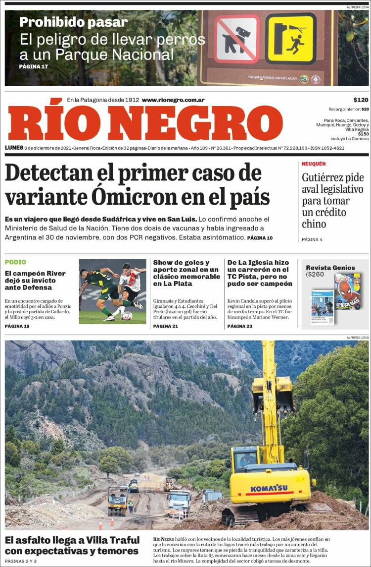 Portada de Rio Negro (Argentina)