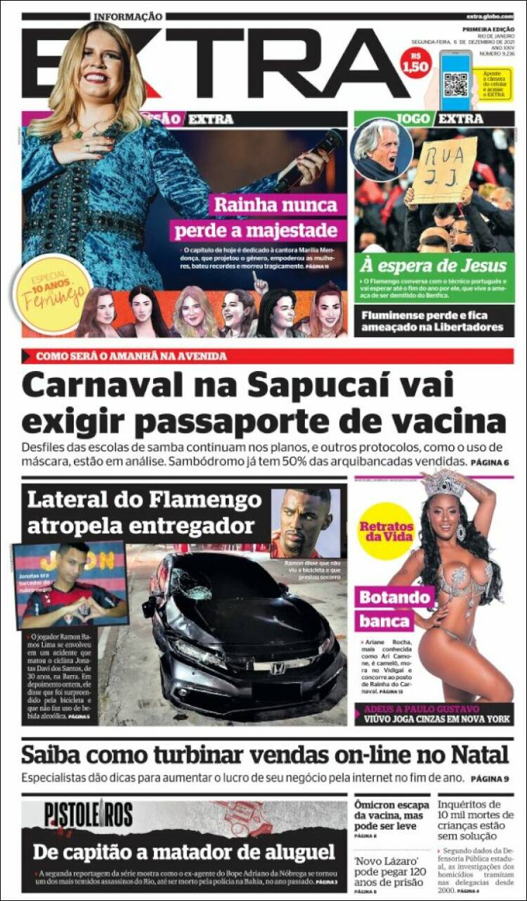 Portada de Extra (Brasil)