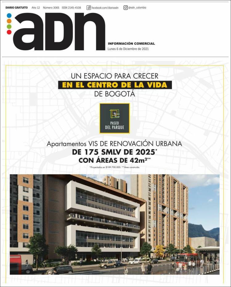 Portada de ADN - Bogotá (Colombia)