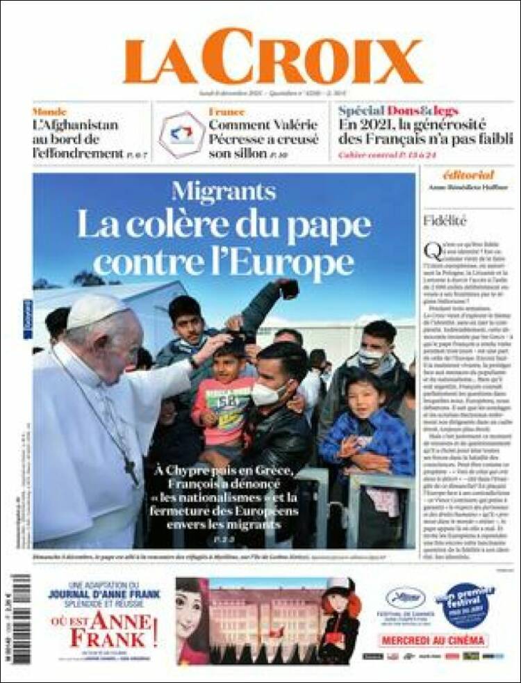 Portada de La Croix (Francia)