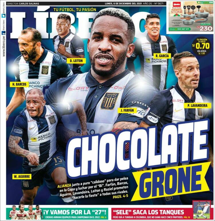 Portada de Líbero (Per&uacute;)